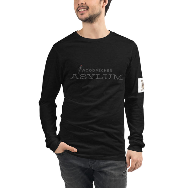 Woodpecker Asylum Logo Unisex Long Sleeve Tee