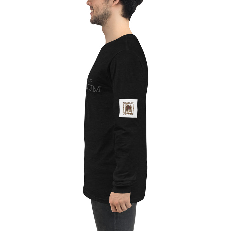 Woodpecker Asylum Logo Unisex Long Sleeve Tee