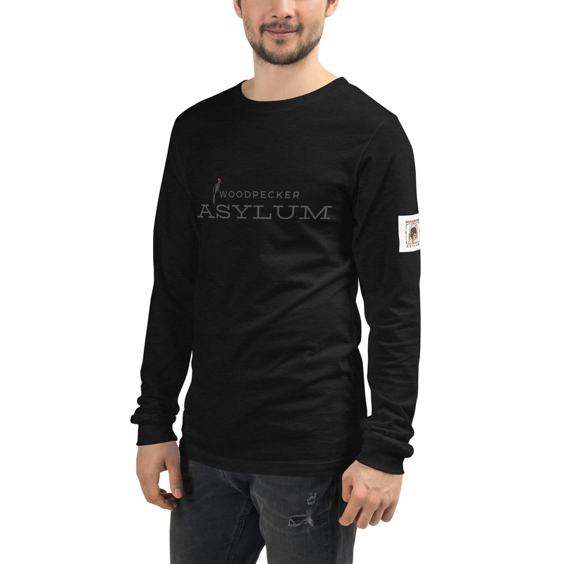 Woodpecker Asylum Logo Unisex Long Sleeve Tee