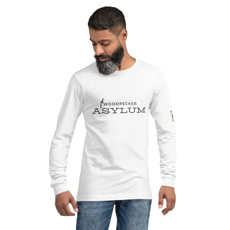 Woodpecker Asylum Logo Unisex Long Sleeve Tee