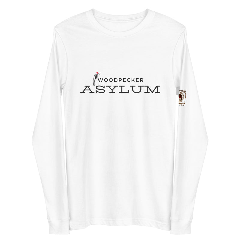 Woodpecker Asylum Logo Unisex Long Sleeve Tee