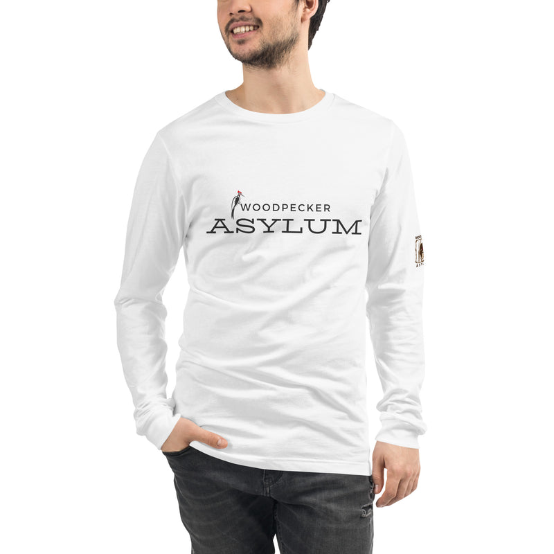 Woodpecker Asylum Logo Unisex Long Sleeve Tee