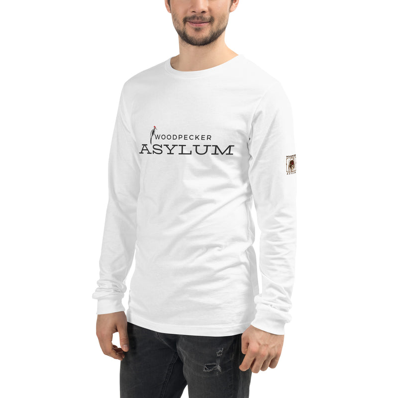 Woodpecker Asylum Logo Unisex Long Sleeve Tee